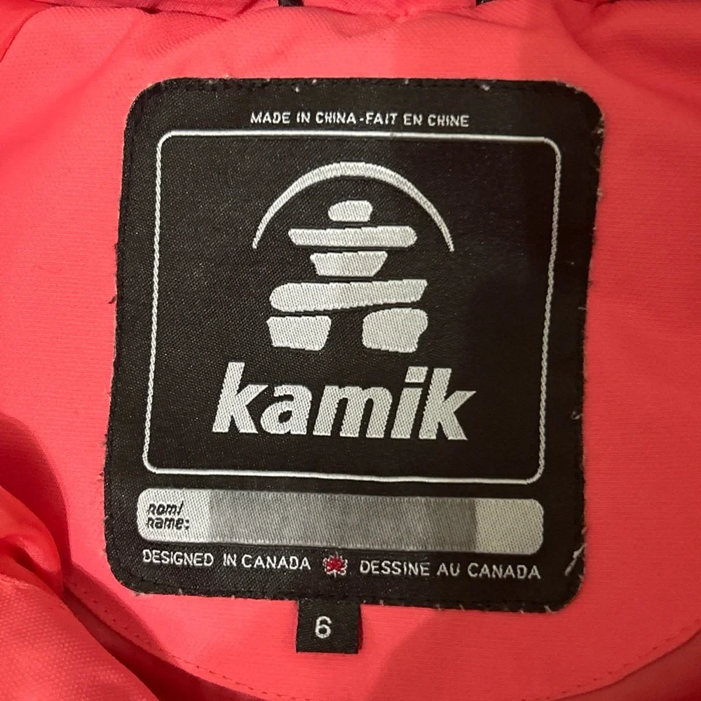 Kamik Pink Girl’s Jacket | Size 6‎ | ***Flawed*** | Preowned